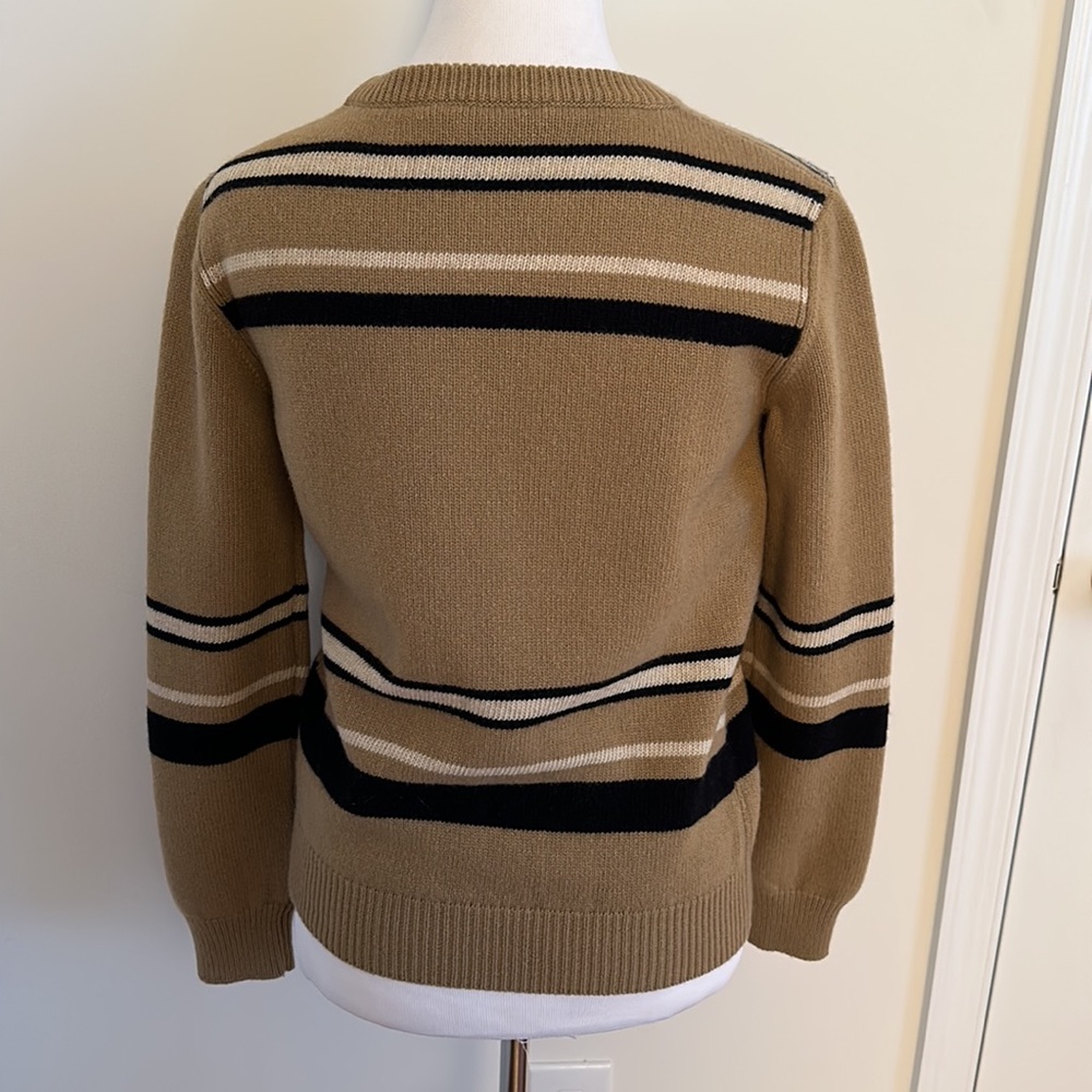 ALBERTA FERRETTI Intarsia wool and cashmere-blend logo sweater Size S - Picture 2 of 7